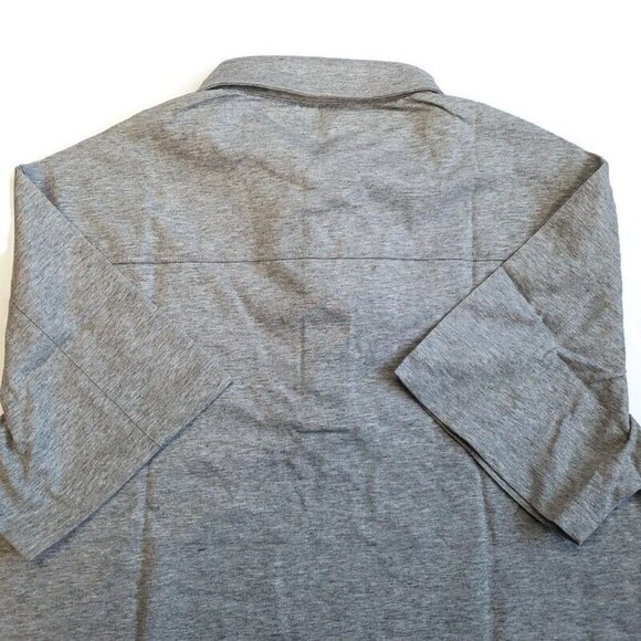 Kansas State Wildcats Reign Wordmark Short Sleeve Polo Mens Small Heather Gray - Picture 5 of 6